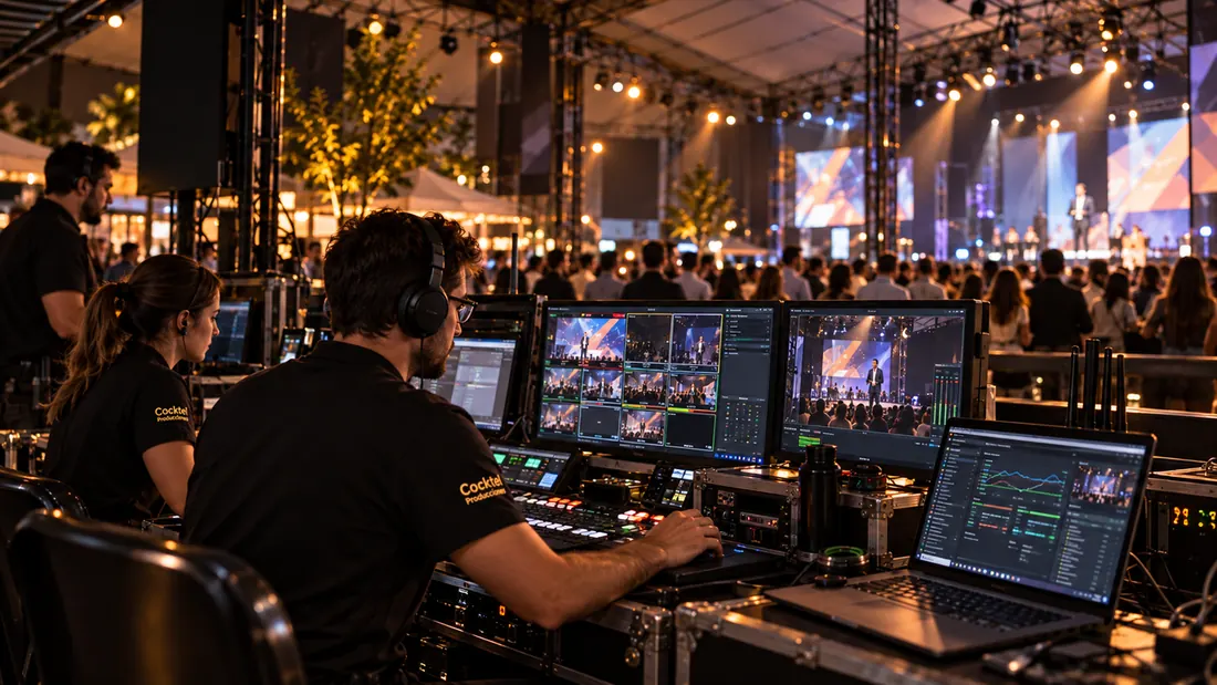 Puesto de producción técnica y control del evento